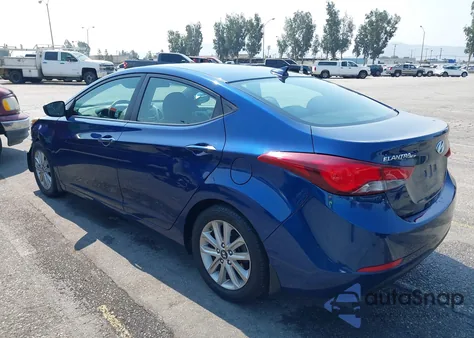 2016 Hyundai Elantra Se from USA, damaged, VIN 5NPDH4AE6GH714675